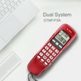 thumbnail image 4 of Fdit Mini Wall Telephone Home Office Hotel Incoming Caller ID LCD Display Landline Phone, Wired Telephone, Home Telephone, 4 of 7