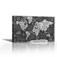 thumbnail image 1 of Mythical Map I - Contemporary Fine Art Giclee on Canvas Gallery Wrap - wall décor - Art painting - 36 x 24 Inch - Ready to Hang, 1 of 2