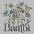 thumbnail image 2 of Men's Bambi Floral Sketch  Graphic Tee Athletic Heather Small, 2 of 5