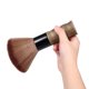 thumbnail image 2 of Cepillo de peluquería para cuello y rostro, cepillo de limpieza para el cabello, cepillo para barrer el cabello, herramienta de peluquería, cabello de nailon suave, mango de madera de durazno., 2 of 9