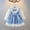 Sky Blue, variant on YOUYEDIAN Toddler Dress Fashion Lace Design Cute Bowtie Deco Versatile Long Sleeve Dress Casual Crew Neck Loose Breathable Comfy Princess Dress