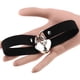 thumbnail image 2 of Gargantilla Punk de Cuero Gargantilla y Collar de Cuero Vegano Premium con Colgante Elegante Verde WD.WDQZL Hogar, 2 of 4