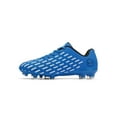 thumbnail image 1 of SIMANLAN Kids Soccer Cleats Lace-Up Turf Soccer Shoes Mens Outdoor Indoor Training Sneakers Blue 2Y, 1 of 9
