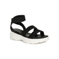 thumbnail image 1 of Women Elasticized Ankle Strap Flatform Sneaker Sandal 18863, 1 of 6