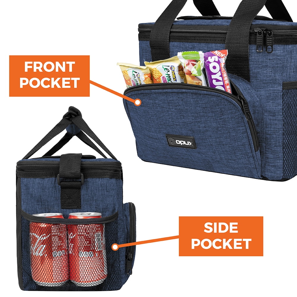 Foldable insulated bento bag 'Fujisawa', RPET heather grey - Sacs  isothermes - Bags 