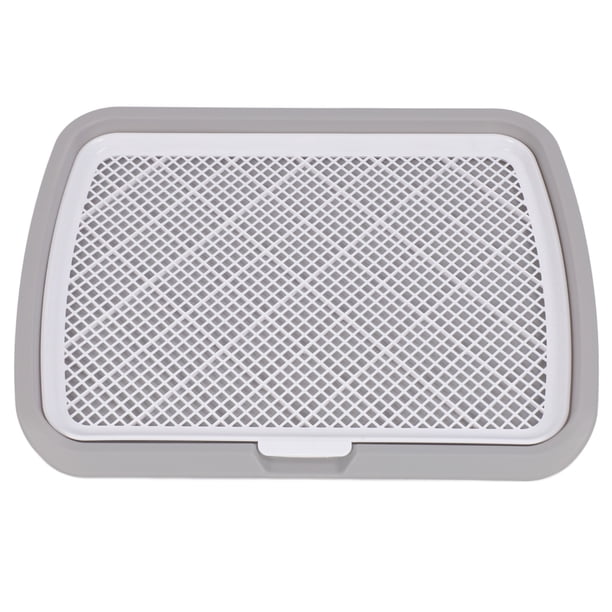 Entrenador De Baño De Cachorros De Malla, Diseño De Entrenamiento De Tope De Cachorro De Baja Entrada Con Placa Superior Y Chasis, Diseño De Cuadrícula Elevada, Fácil De
