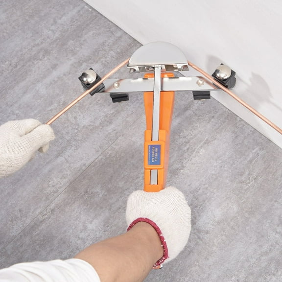 Ratcheting Tube Bender Set - 1/4" to 7/8" O.D. Pipe Bender with 7 Dies & Cutter, Forward/Reverse 90° Bend for HVAC, Refrigerator, AC Repair