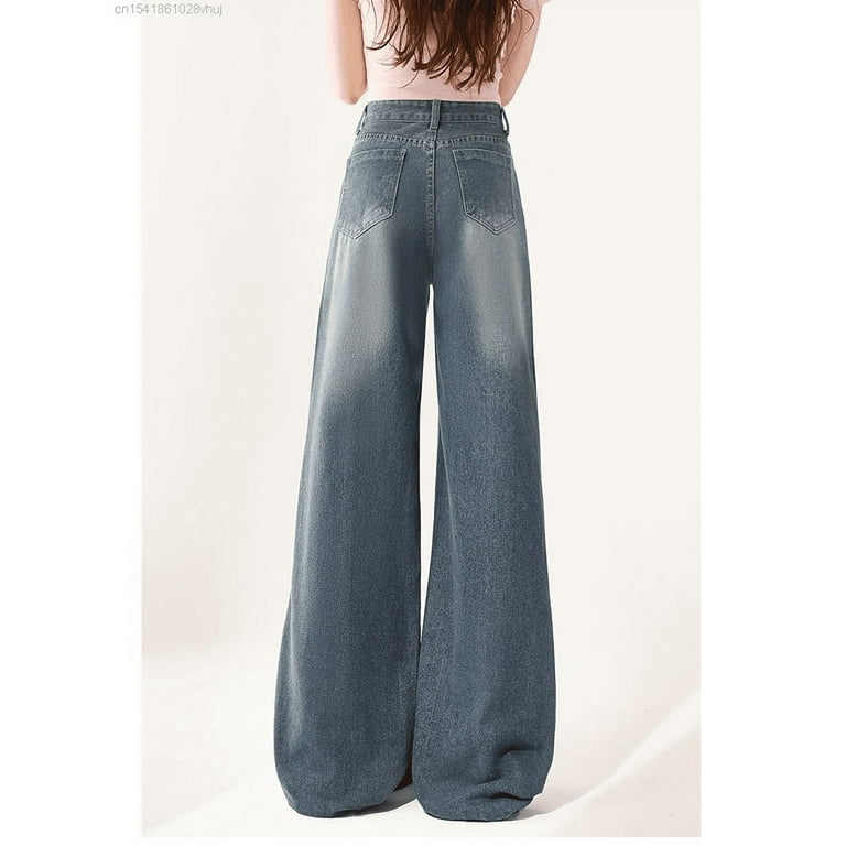 Sanrio Kuromi New Graffiti Jeans For Women High Waisted Wide