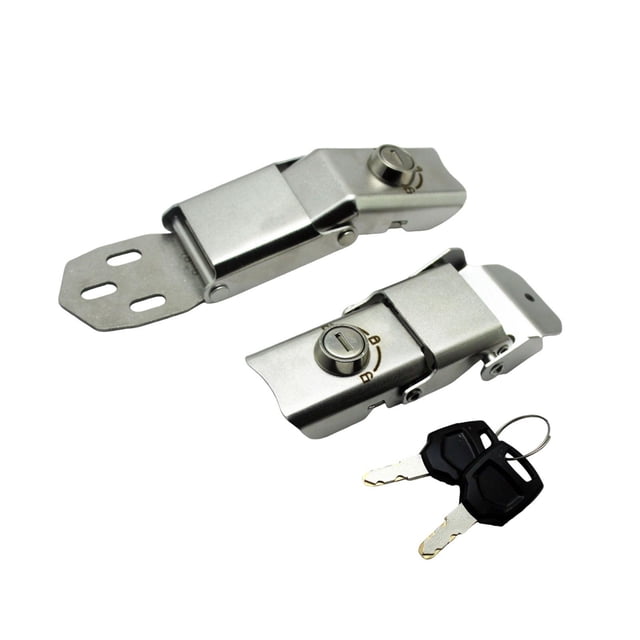 Cerradura para maletero trasero de motocicleta, cerradura de caja trasera, piezas profesionales para bricolaje, ajuste universal 2 cerraduras 2 llaves
