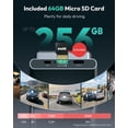 thumbnail image 6 of BOTSLAB G300H Plus 4K STARVIS 2 Dual Dash Cam Front and Rear, 64GB Card Included, WDR Night Vision, Voice Control, 5.8GHz WiFi, 6 of 10