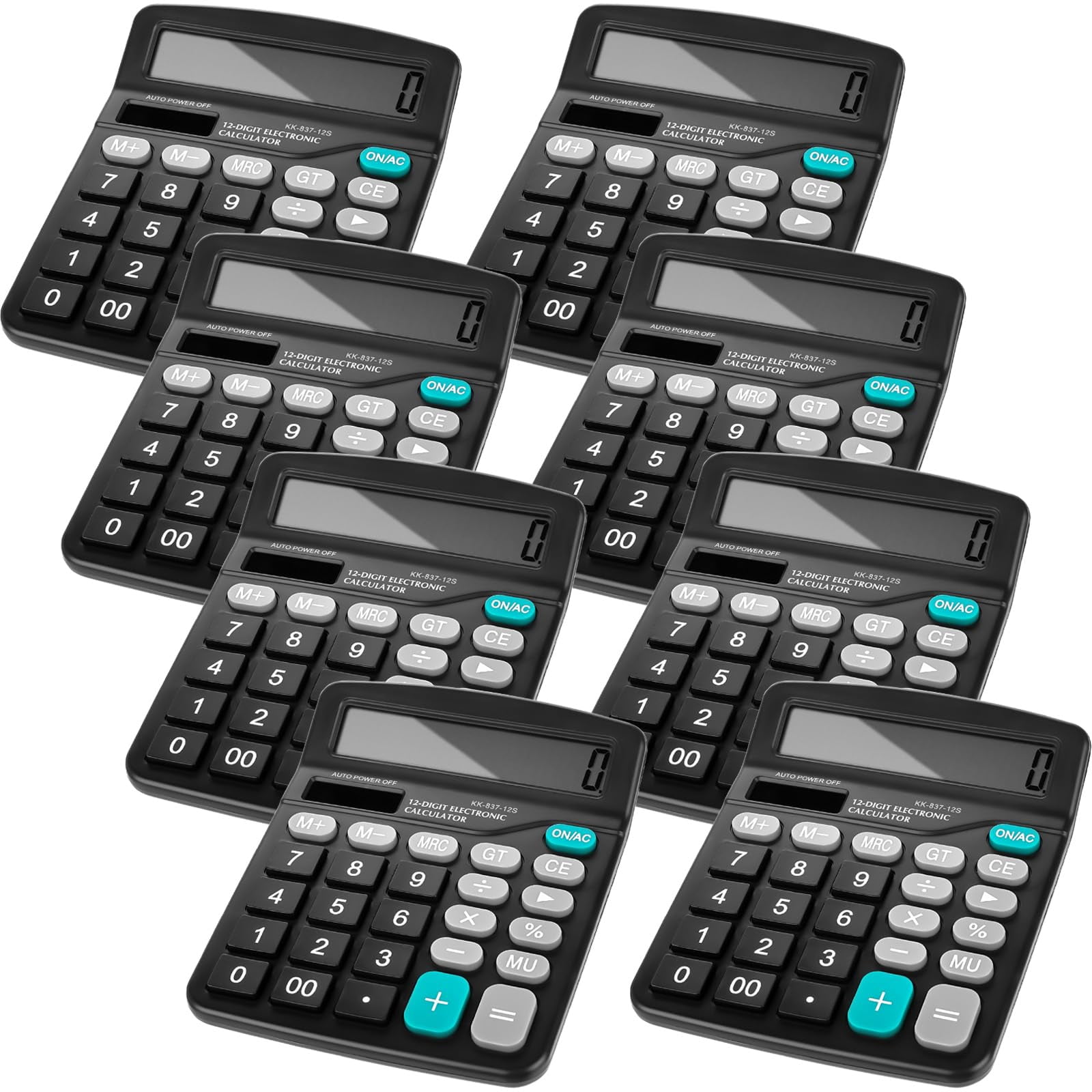 12+ Calculadora Fast Calculadoras de escritorio Ysglory de 12 dígitos con energía solar dual