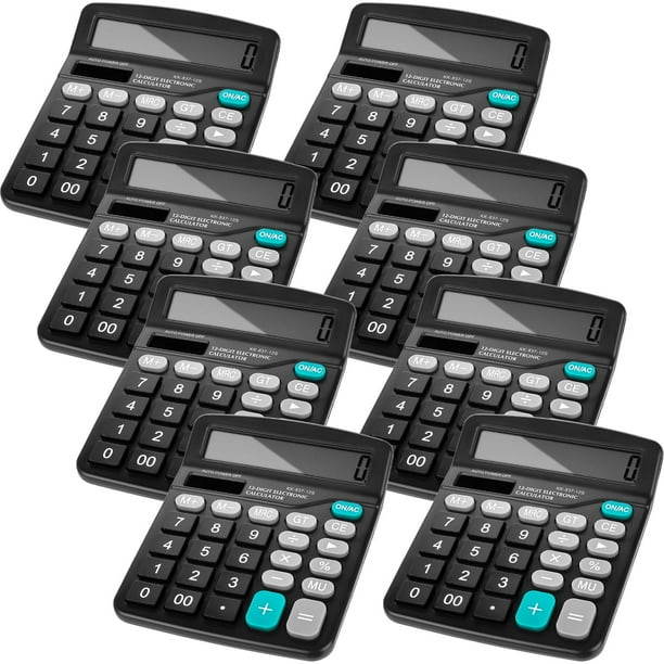 Calculadoras de escritorio Ysglory de 12 dígitos con energía solar dual x8