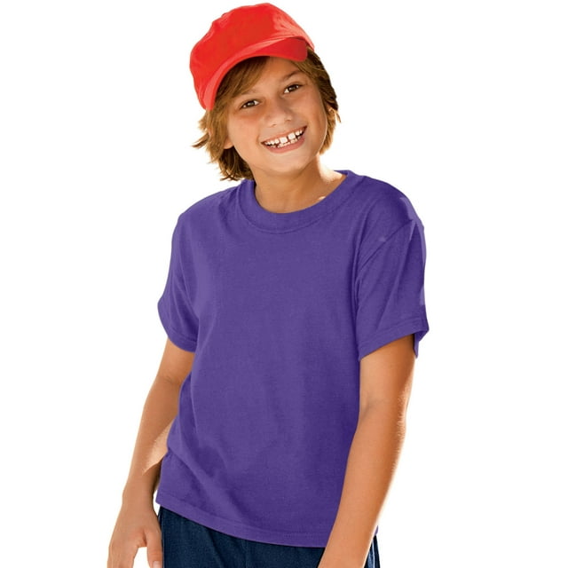 Hanes Garçon ComfortBlend EcoSmart Col Ras du Cou, s, Violet