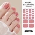 thumbnail image 4 of Buy 2 Get 1 Free - Solid Pink Toe Nail Stickers, Full Wrap Glossy Nail Polish Strips, Waterproof Self-Adhesive Toenail Decals for Women & Girls, Salon Quality Classic Pedicure Nail Art, 4 of 10
