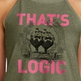 thumbnail image 3 of Alice In Wonderland - That's Logic - Juniors High Neck Tank Top, 3 of 5