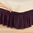 thumbnail image 4 of Solid Color Bedding Elastic Bed Apron Dust Proof Bedspread Non-Slip Bed Skirt *Red, 4 of 8