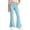Light Blue, variant on DJDLJWCJ Teen Girls School Uniform Pants Wide Leg Solid Color Flare Pants Stretch Soft Pull On Casual Pants Beige Size 5