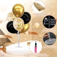 thumbnail image 3 of 4 Set Black Gold Balloon Stand Kit for Birthday, Graduation, New Year Party Decor, 3 of 6