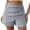 Grey, variant on Sngxgn Womens Shorts Comfy Summer Drawstring High Waist Cotton Shorts for Women Trendy(Coffee,M)