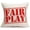 Fair Play, variant on Inspirational Quotes Decorative Cotton Linen Throw Pillow Cases Best Gift for Home Sofa Decor Cool Red Words Cushion Covers Standard 18x18 Inches Pillowcase (Insider Trading)