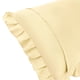thumbnail image 3 of Funda de almohada con volantes anchos REGALWOVEN, juego de 2 fundas de almohada con cierre de sobre, Queen Amarillo, 3 of 6