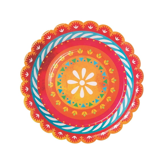 Fun Express Let’s Fiesta Paper Dinner Plates - 8 Ct.
