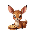 thumbnail image 4 of cartoon Deer Stickers, Waterproof Deer Sticker for Water Bottle Laptop Phone Cases Planner Skateboard Luggage Helmet Party Favor Decor, Ideal for Adults Teens Teacher Rewards, 4 of 8