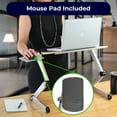 thumbnail image 4 of WorkEZ Cool Adjustable Laptop Cooling Stand with Dual Fans, 3 USB Ports & Mouse Pad – Portable Aluminum Laptop Desk for Bed, Couch, or Standing Workstation (Silver), 4 of 8