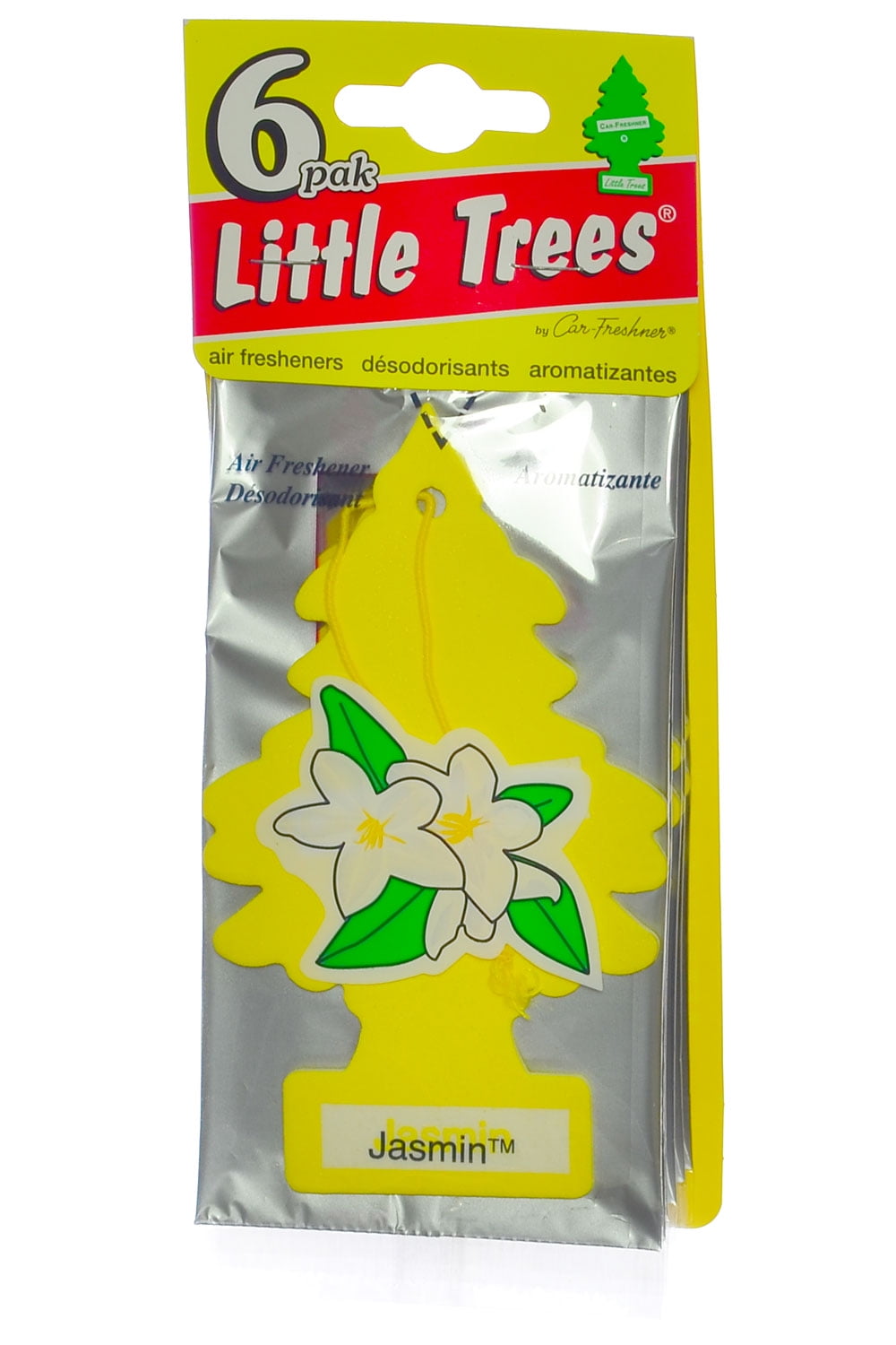 Little Trees Cardboard Hanging Car, Home & Office Air Freshener, Jasmin