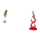 thumbnail image 1 of Escultura de hojas,Estatua de hoja de metal Escultura de hoja Decoración del hogar,Figura de hoja artística con decoraciones de hojas en la base,Escultura abstracta de fuego,Estatua de arte, 1 of 8