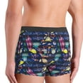 thumbnail image 4 of Mens Underwear Boxer Briefs - Sea Inhabitans and Herb Comfort Breathable men's boxer briefs with Flex Waistband, 4 of 7