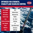thumbnail image 4 of Penn Carnage III Surf Conventional Spinning Fishing Rod, 10’, Loads 20 – 40 Lbs, Black, 4 of 12