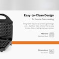 thumbnail image 3 of Máquina para hacer waffles eléctrica de 2 rebanadas, 3 of 6