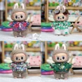 thumbnail image 4 of Ropa para minimuñecos de peluche de 17 cm, accesorios para el ídolo coreano Kpop Exo Labubu, camisa con flores, chaqueta de cuero, falda, ropa de regalo, 4 of 5