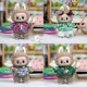 thumbnail image 4 of Ropa para minimuñecos de peluche de 17 cm, accesorios para el ídolo coreano Kpop Exo Labubu, camisa con flores, chaqueta de cuero, falda, ropa de regalo, 4 of 5