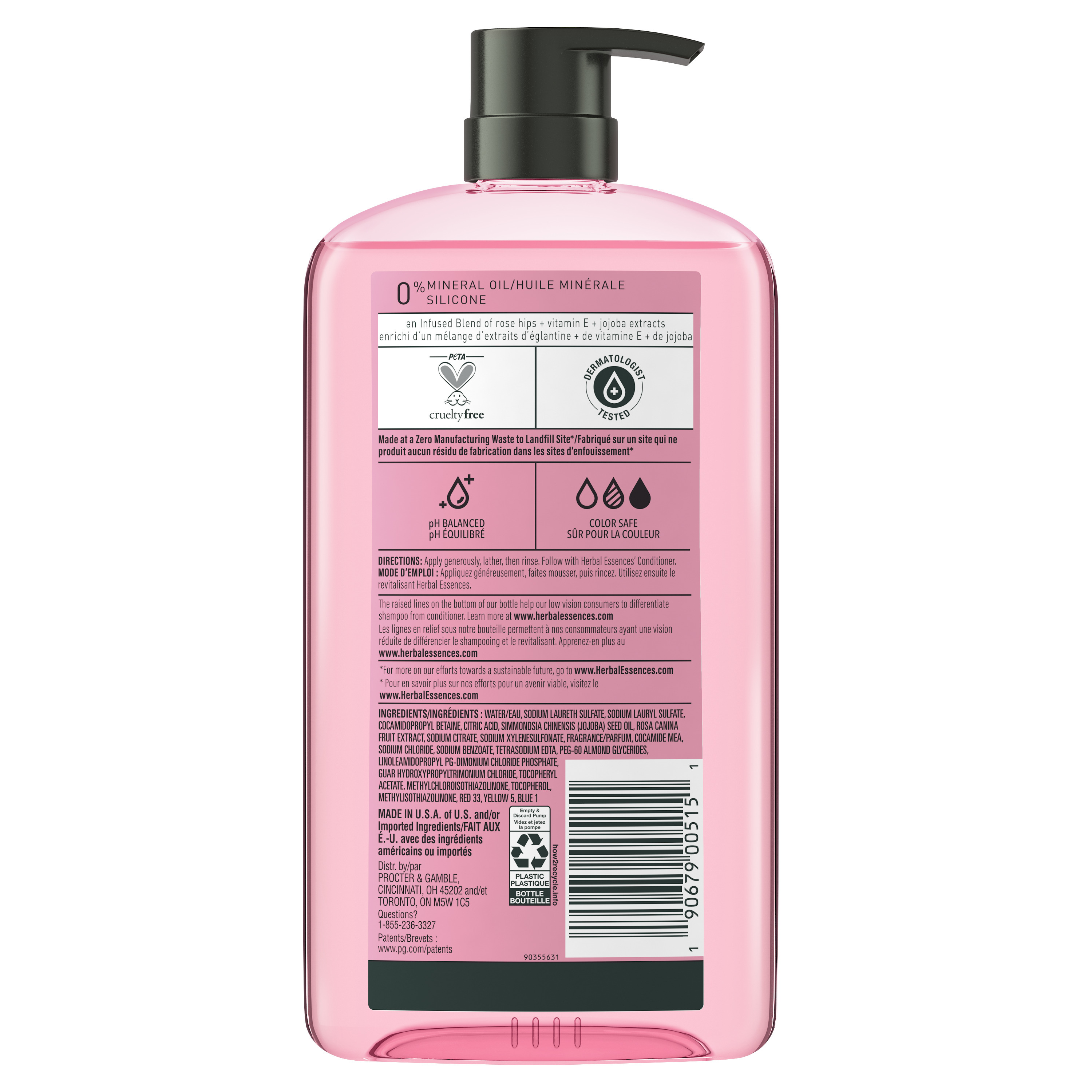 Herbal Essences Rose Hips Smooth Shampoo, All Hair Types, 29.2 fl oz