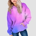 thumbnail image 2 of mgoYE Hoodies for Teen Girls Cute Oversized Gradient Sweatshirts Long Sleeve Pullover Fall Winter Clothes, 2 of 6