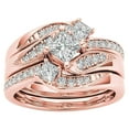 thumbnail image 2 of Jacenvly 2024 New Rings For Women 3-In-1 Fashion Lady Zirconia Set Accessories Engagement Gifts For Her Rose Gold, 2 of 5