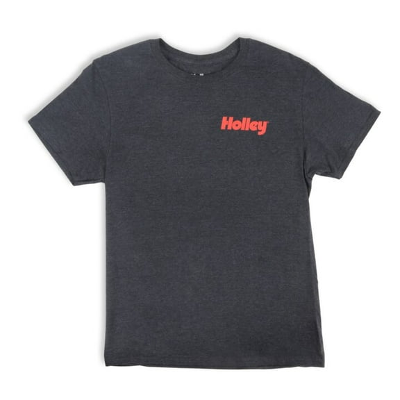 Holley 10434-3XHOL Branded T-Shirt - Cotton - Black Heather - Adult 3X-Large