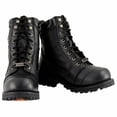 thumbnail image 2 of Milwaukee Leather Men's Classic Black Leather 8-inch Lace-Up Logger Motorcycle Rider Boots MBM9030 9.5, 2 of 10