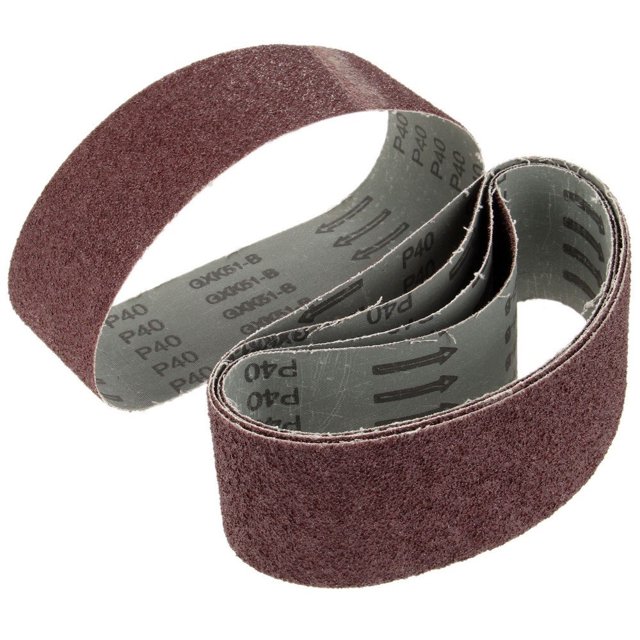 5 unids 75x533mm Accesorios Accesorios Abrasivo Cinturón de lijado Grit 40 60 80 80 120 Cinturón lijador for madera herramienta de herramienta de lijadora de óxido de metal