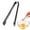 Black, variant on Chalaza Remover for Eggs, Precision Toothed Tip Tweezers in 304 Stainless Steel, Egg Yolk Separator Tool for Baking & Cooking