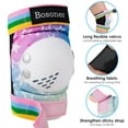 thumbnail image 5 of BOSONER Kids/Youth Knee Pads Elbow Pads Wrist Guards Set for 3-15 Years, Child Protective Gear Set for Roller Skates, Cycling, BMX Bike, Skateboard, Inline Skating, Scooter Riding Sports, 5 of 8