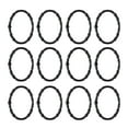 thumbnail image 4 of Utopia Alley  Shower Rings, Oval Shape Shower Curtain Rings for Bathroom, Rustproof Zinc Shower Curtain Hooks Rings, Set of 12 Black, 4 of 10