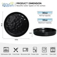 thumbnail image 2 of Vesteel Pasta Bowls Set of 4, 32oz Stoneware Salad Bowl, Large Dinner Bowls for Eating Serving Soup Noodle Pasta, Microwave & Dishwasher Safe, Matte Black, 2 of 3