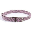 thumbnail image 3 of Gelante Adult's Canvas Elastic Fabric Woven Stretch Braided Belts - GR-GN-PK, XL, 3 of 4