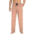 thumbnail image 4 of Chevron Flowers Pattern Men's Lightweight Pajama Bottoms Stretch Elastic Waist Side Pockets Spring Fall, 4 of 7