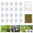 thumbnail image 1 of Hongchun Rockwool Blocks Rockwool Plant Plugs Rockwool Cubes,Hydroponic Cylindrical Rockwool Rockwool Cubes for Seedling Planting Seedling Substrate Set of 26, 1 of 5