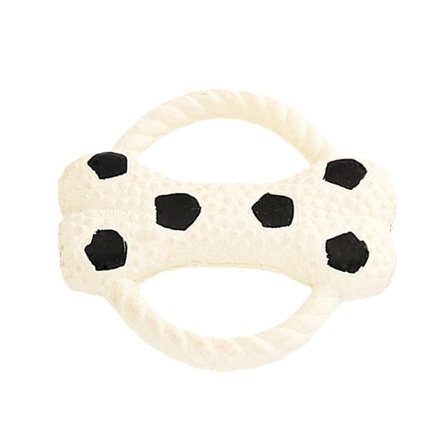 Juguete para masticar con forma de de plástico, juguete para tirar interactivo multifuncional para perros Blanco Zulema Juguetes para masticar con forma de hueso