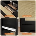 thumbnail image 7 of OUTGOODS 12 Drawer Dresser, Modern Farmhouse Rattan & Wood Chest, 63" Long, Anti-Tip, 7 of 7